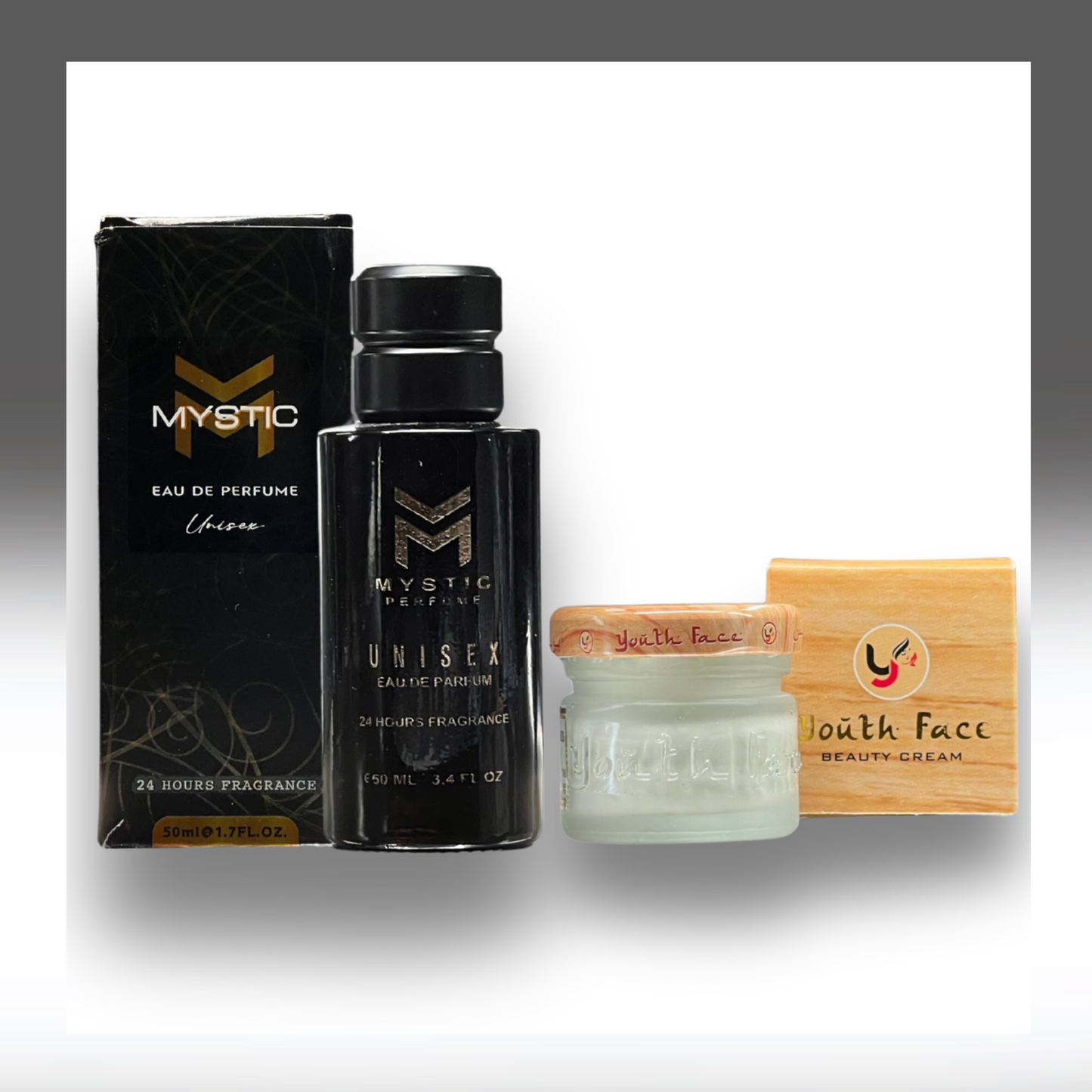 Mystic perfume + YOUTH FACE WHITENING CREAM